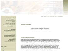 Tablet Screenshot of globalfreightsolutions.ca